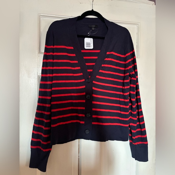 J. Crew Sweaters - J Crew striped cardigan